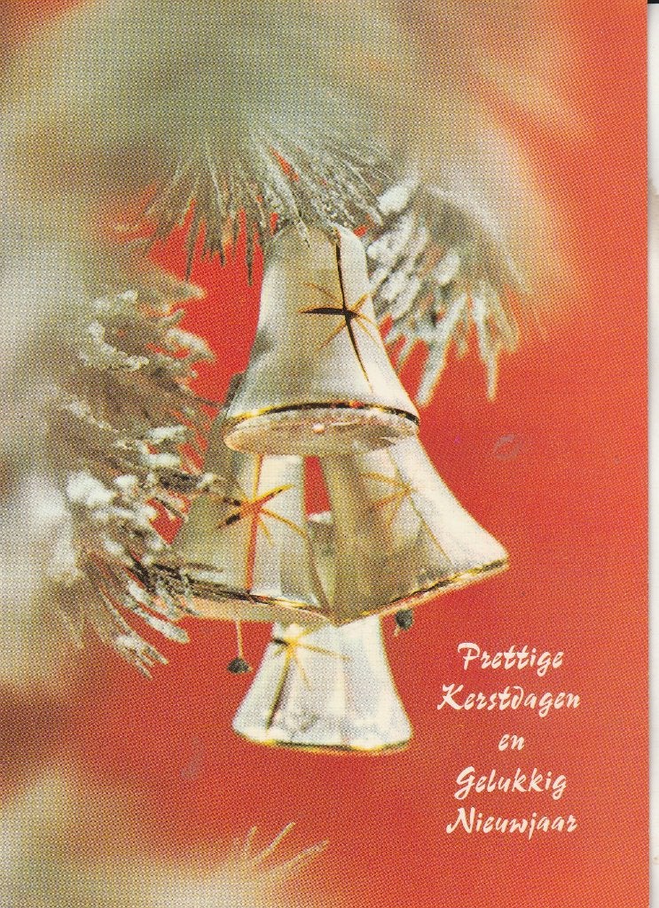 Prettige Kerstdagen en Gelukkig Nieuwjaar 1980, Ophalen of Verzenden, 1980 tot heden, Gelopen, Feest(dag)