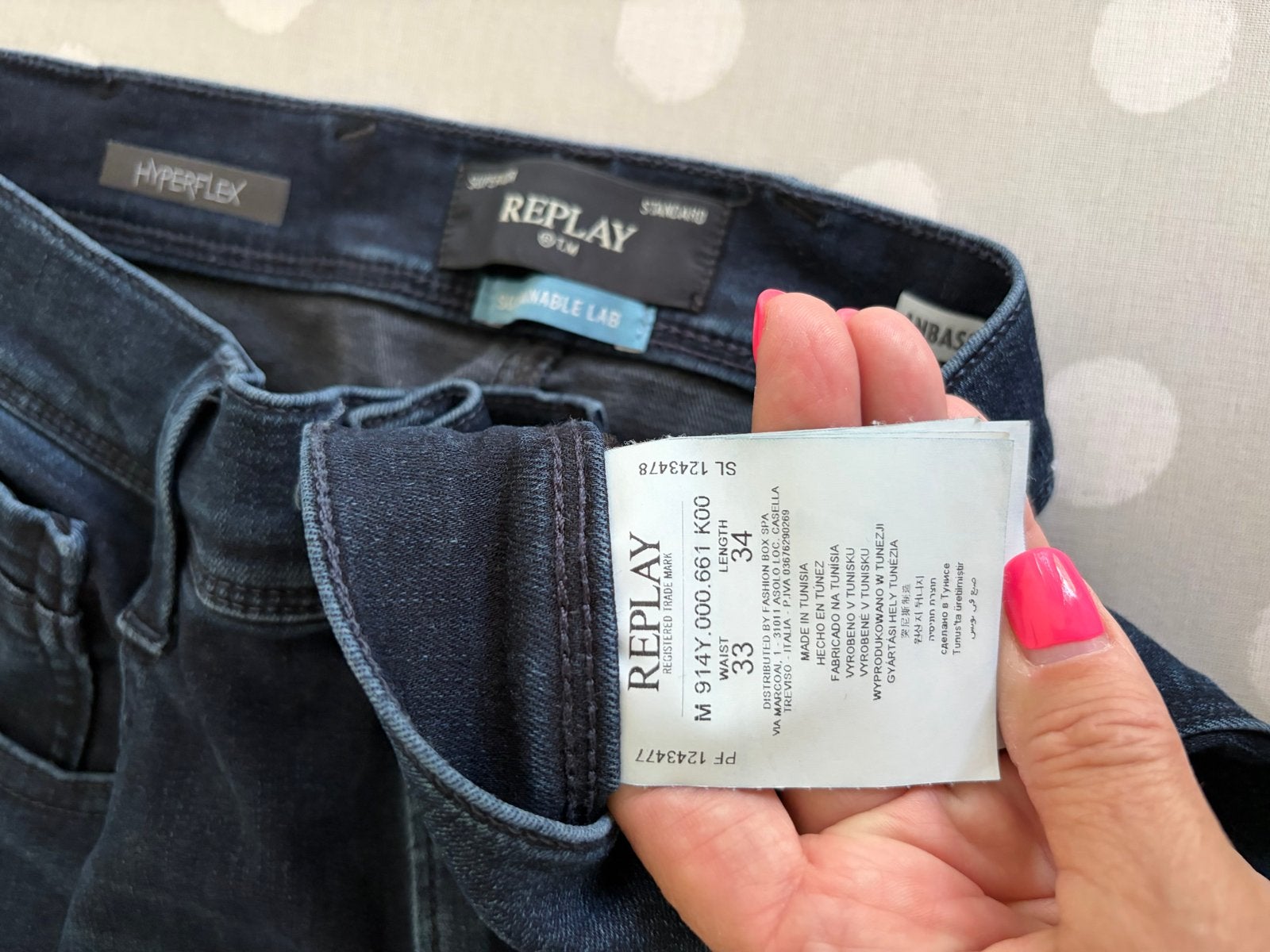 Replay Hyperflex Heren Jeans W33 L34 - Zo goed als nieuw, Kleding | Heren, Ophalen of Verzenden, Zo goed als nieuw, Blauw, W33 - W34 (confectie 48/50)