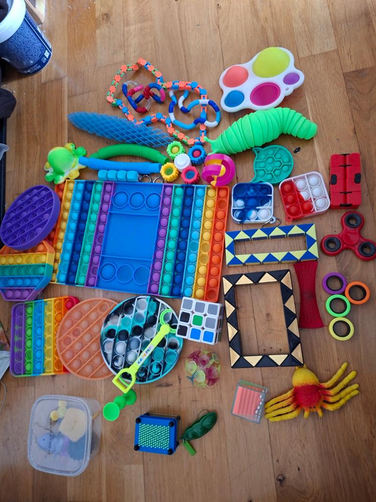 Fidget toys, zak vol. Gebruikt, Ophalen of Verzenden