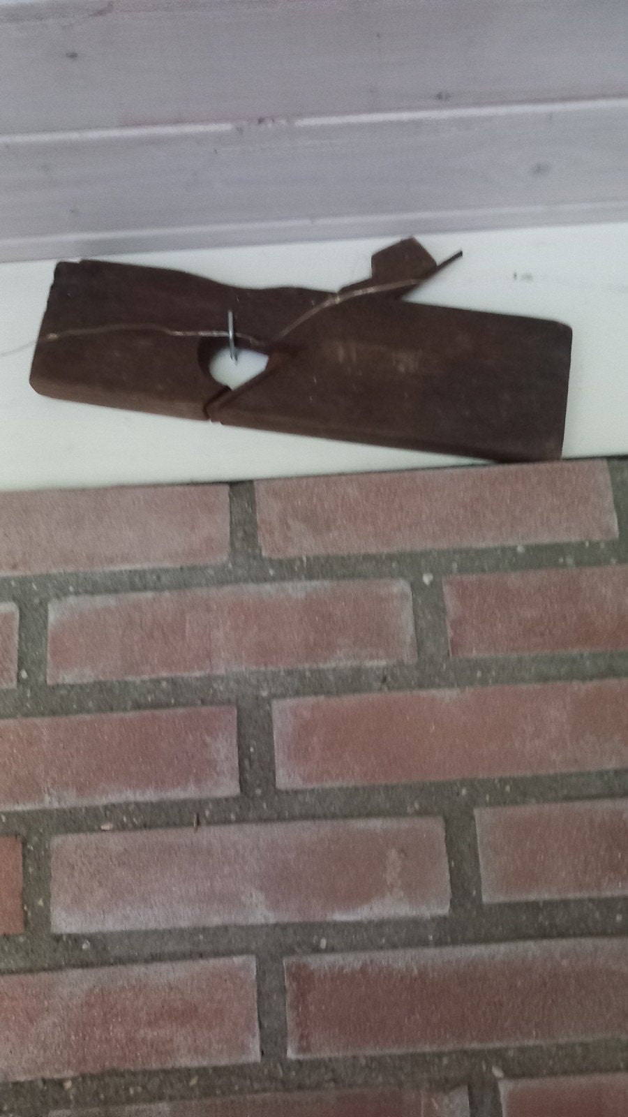 Antieke houten schaaf, decoratief, Antiek en Kunst, Ophalen of Verzenden