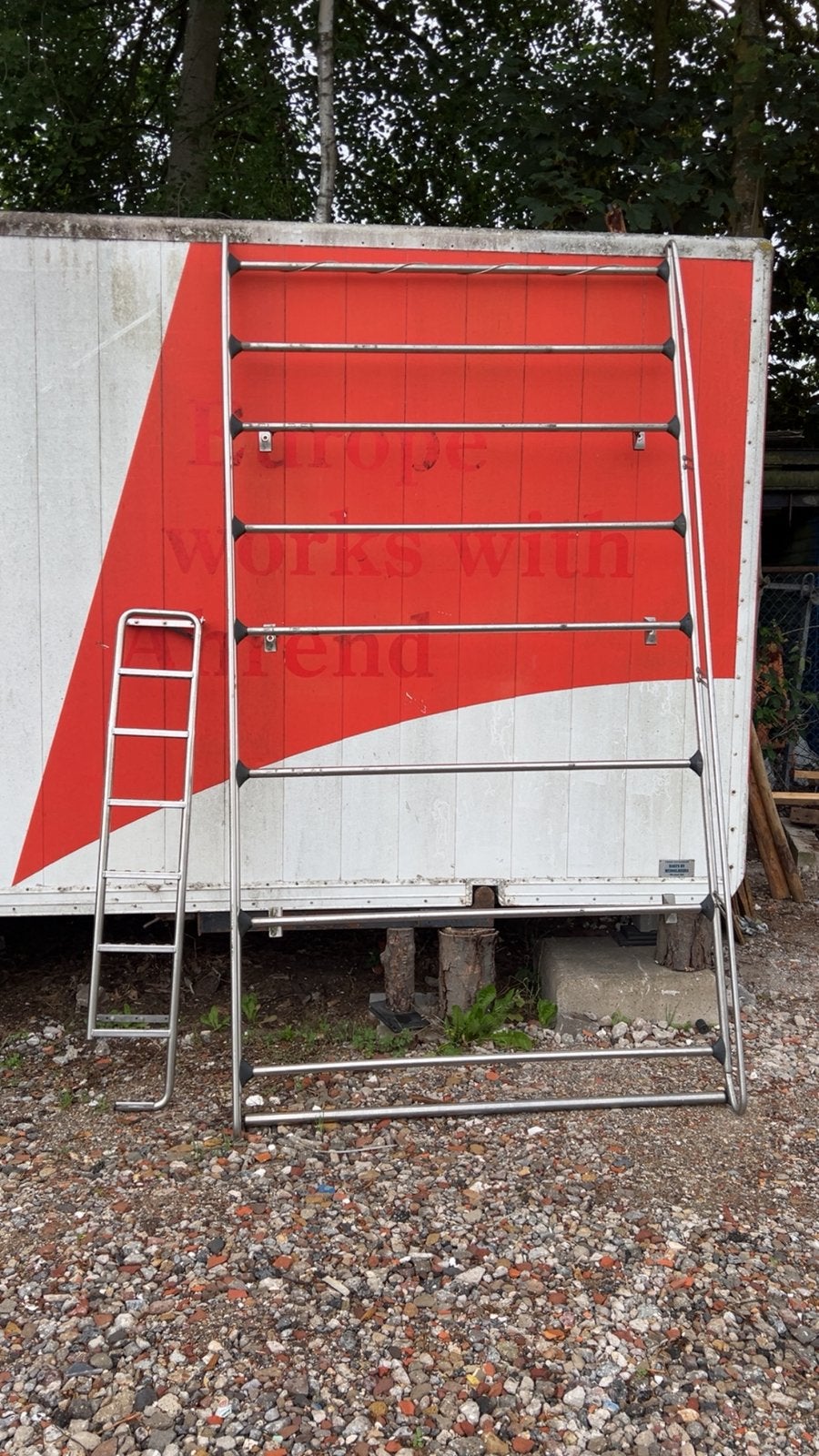 RVS imperiaal Ford Transit L2 met ladder, Ophalen of Verzenden, Zo goed als nieuw