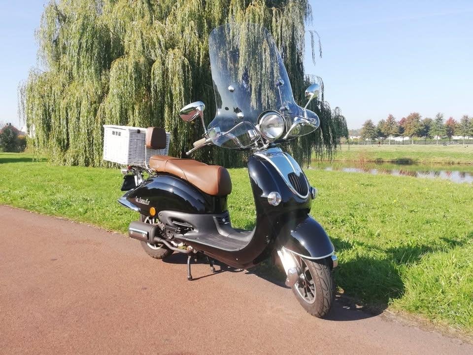 Retro Scooter, Fietsen en Brommers, Ophalen, Benzine, 50 cc, Maximaal 25 km/u