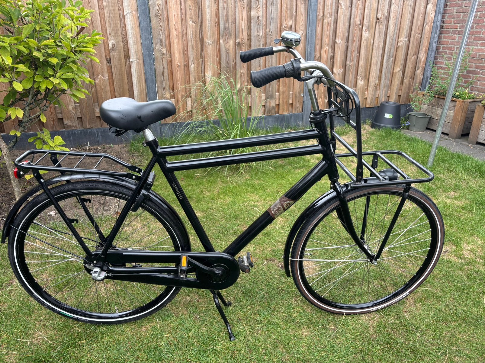28” Sparta Pick Up heren fiets transporter zwart framemt 61, Ophalen, Sparta, Velgrem, Versnellingen