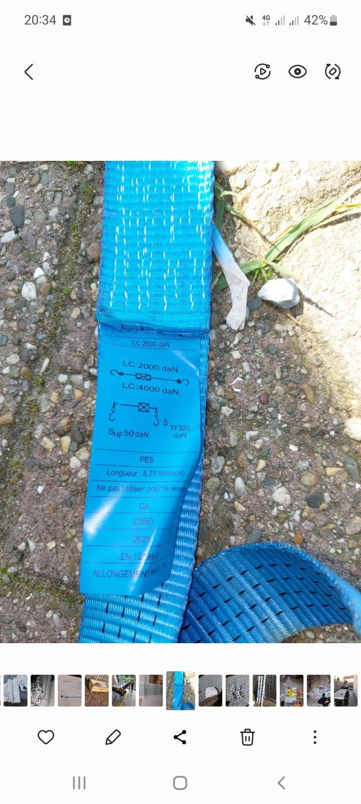 Professionele spanbanden te koop, Ophalen