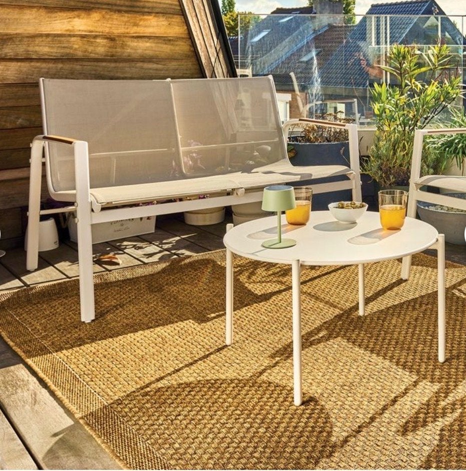 Loungeset: Bank en Bijzettafel (excl. stoelen), Tuin en Terras, Tuinsets en Loungesets, Loungeset, Bank, Ophalen, 2 zitplaatsen