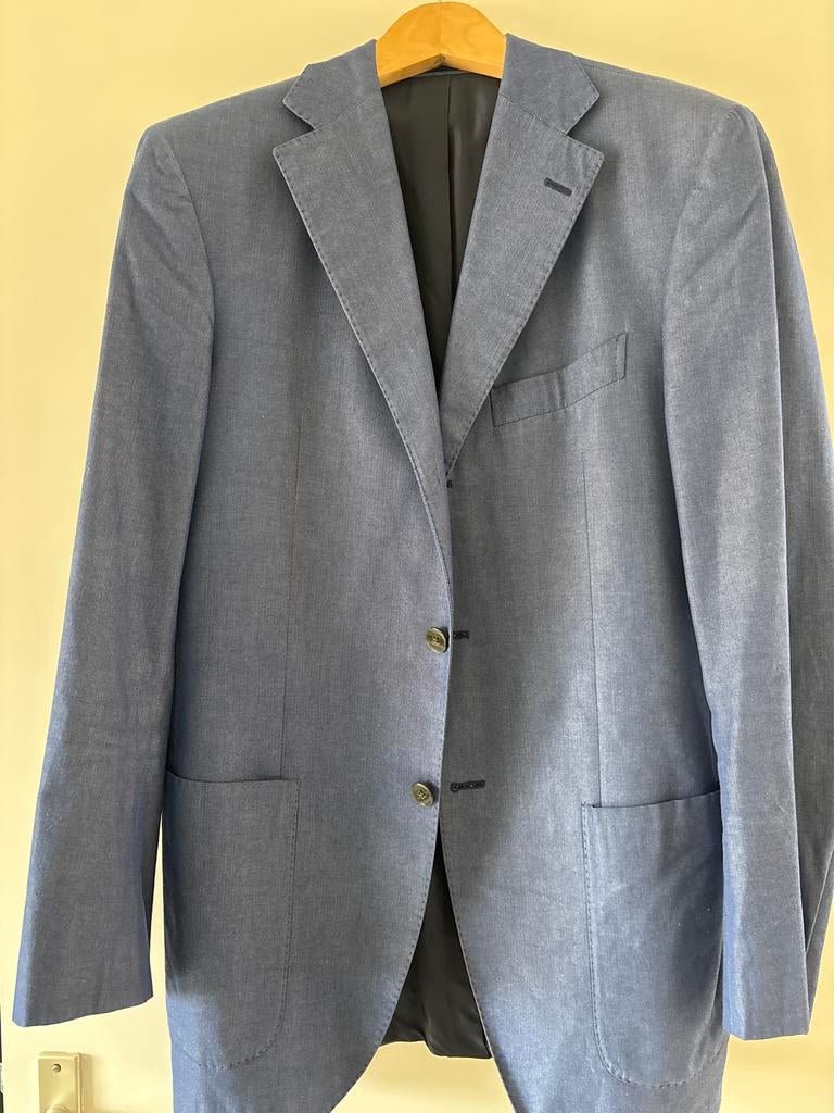 Oger Heren Colbert Blauw Maat 48/50 (M) Katoen, Ophalen of Verzenden, Zo goed als nieuw, Maat 48/50 (M), Blauw
