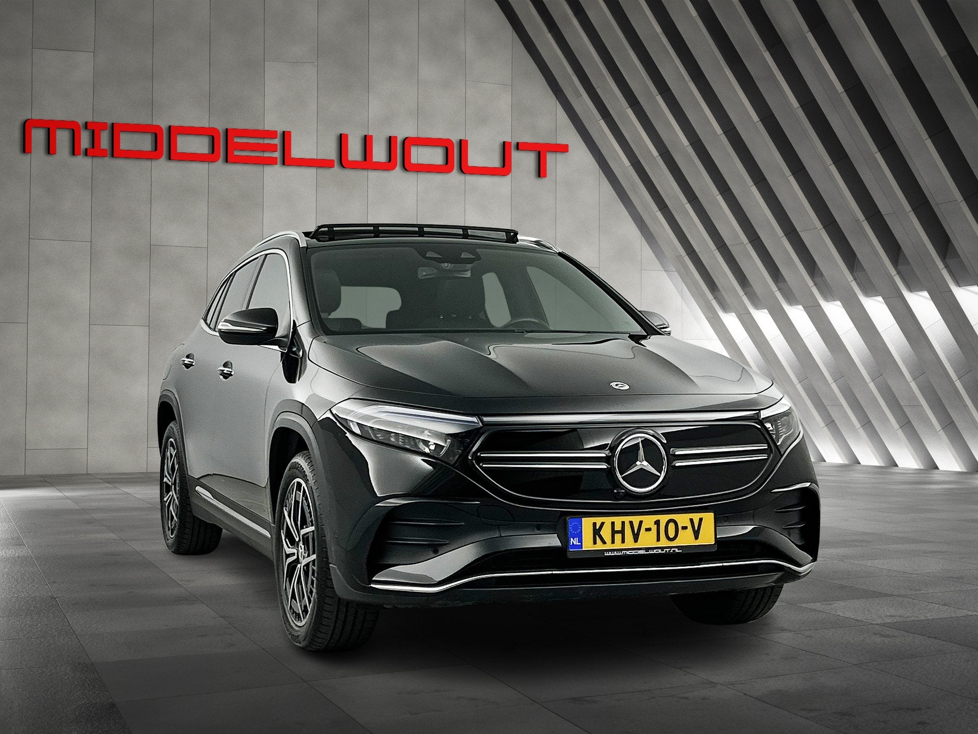 Mercedes-Benz EQA 250 AMG 67kWh 97%SOH Night Pano-dak/Adapt., 1940 kg, Gebruikt, Zwart, 67 kWh