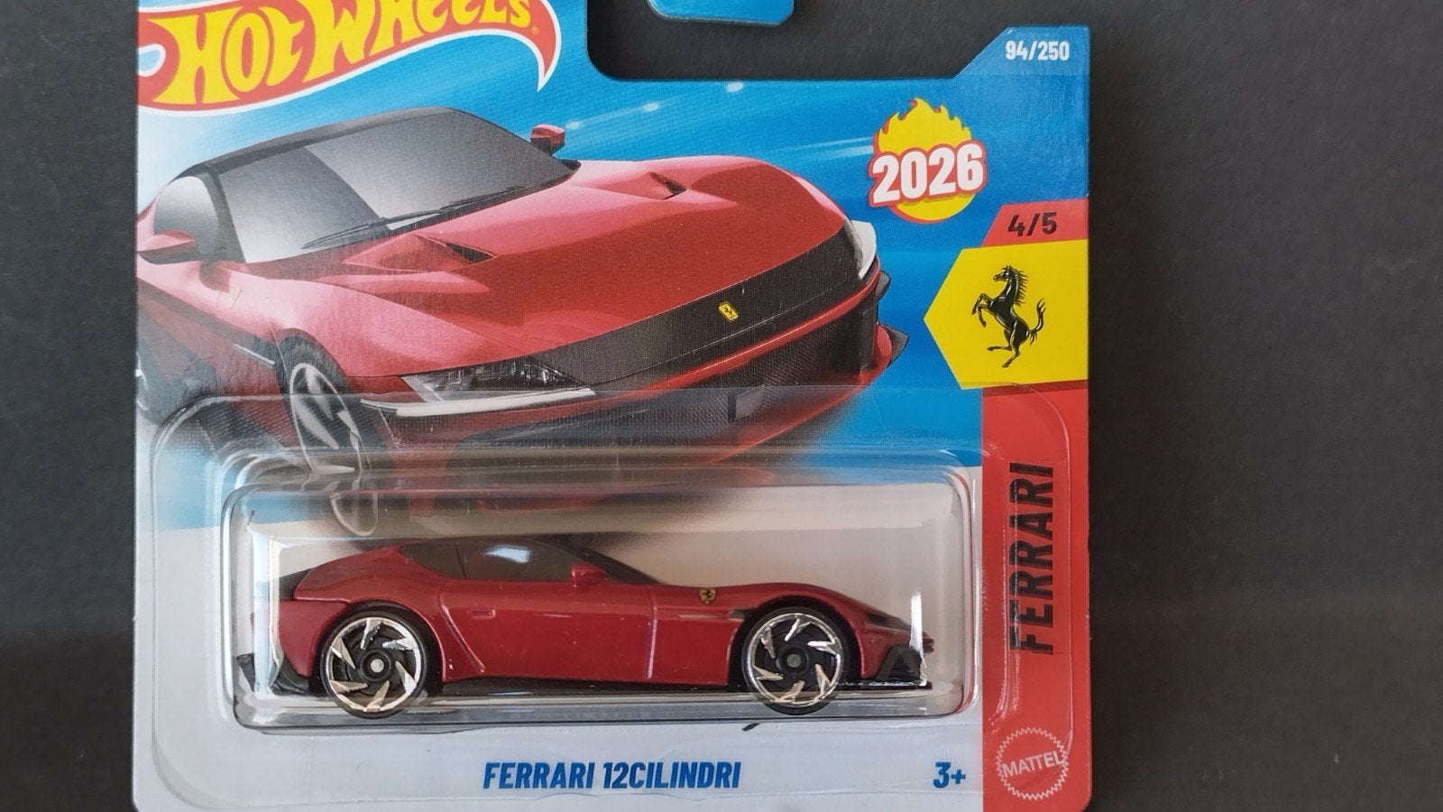 Ferrari 12 Cilindri 1:64 Hotwheels Pol, Hobby en Vrije tijd, Auto, Verzenden, ., Nieuw