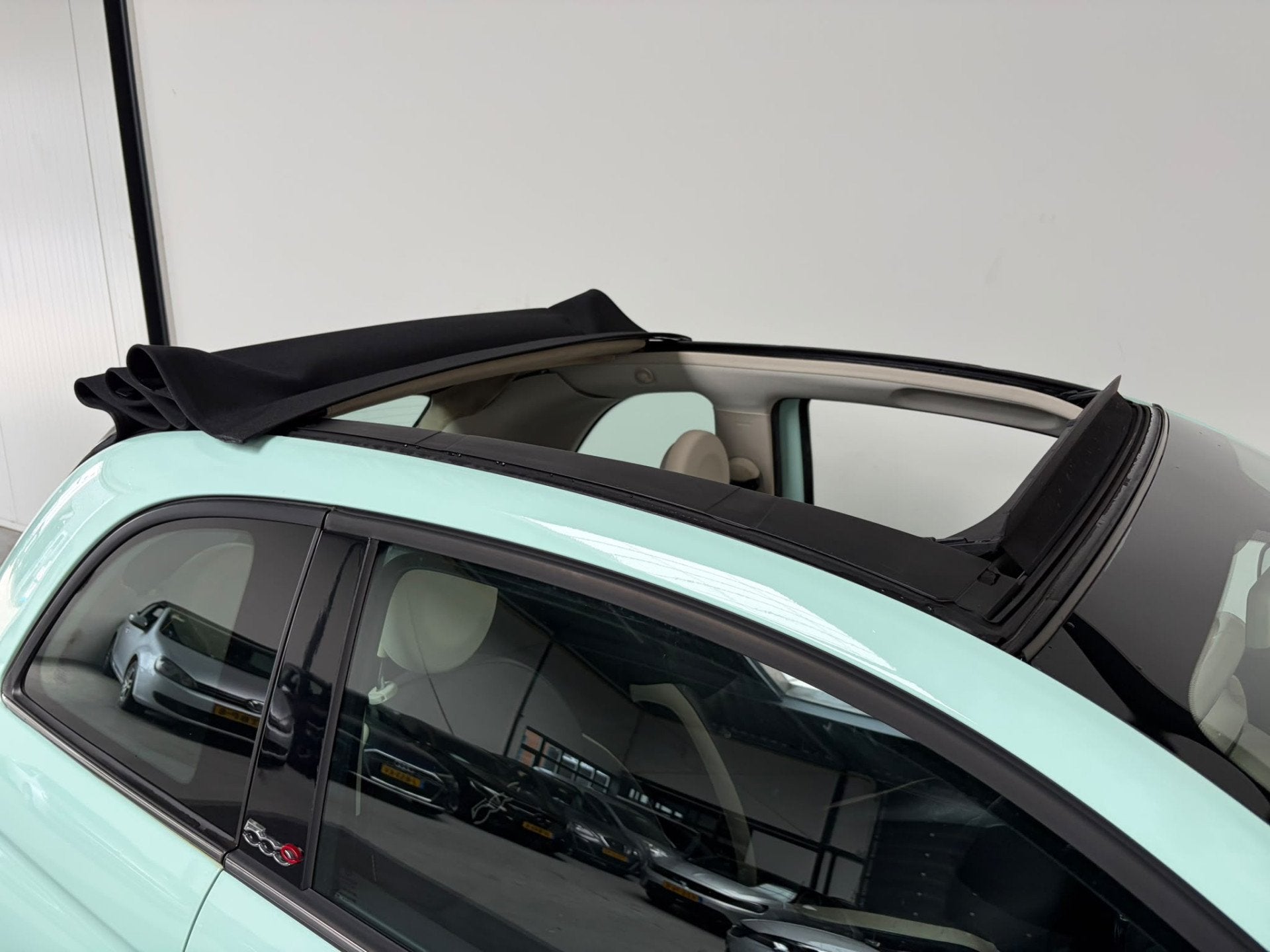 Fiat 500C 0.9 TwinAir Turbo CultAutomaat.Cabrio.Leder., Auto's, Gebruikt, Cabriolet, Leder, Bedrijf