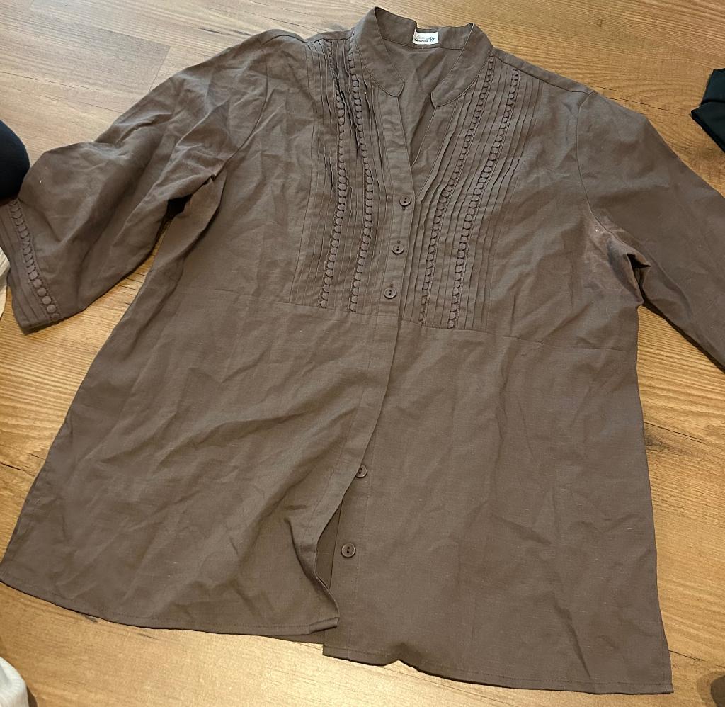 Atelier Création blouse dames, Kleding | Dames, Ophalen of Verzenden, Zo goed als nieuw, Bruin