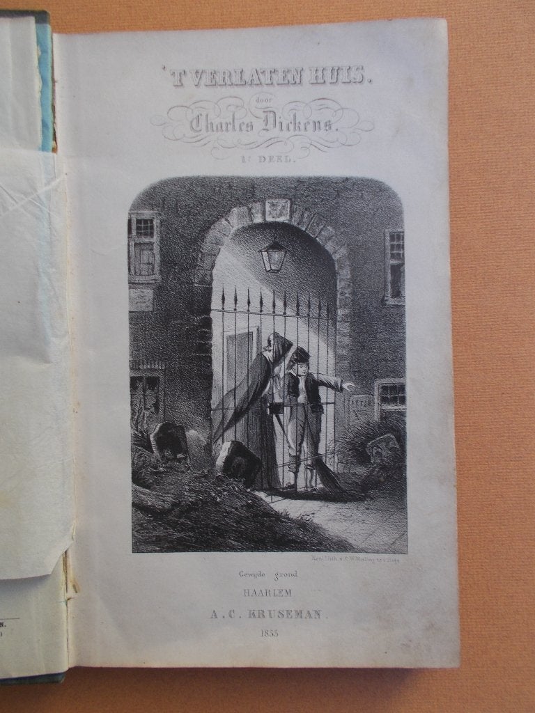 Charles Dickens Het verlaten huis 2e druk 1855 ophalen, Antiek en Kunst, Ophalen
