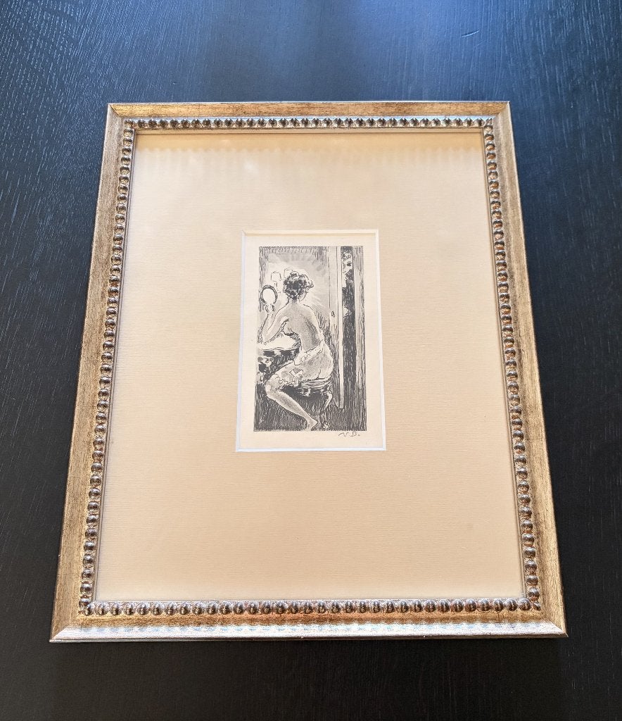 Kees van Dongen – litho’s ‘Femme avec miroir ’ 1950, Portret en Figuren, Ophalen of Verzenden, Gelimiteerde oplage, Pochoir