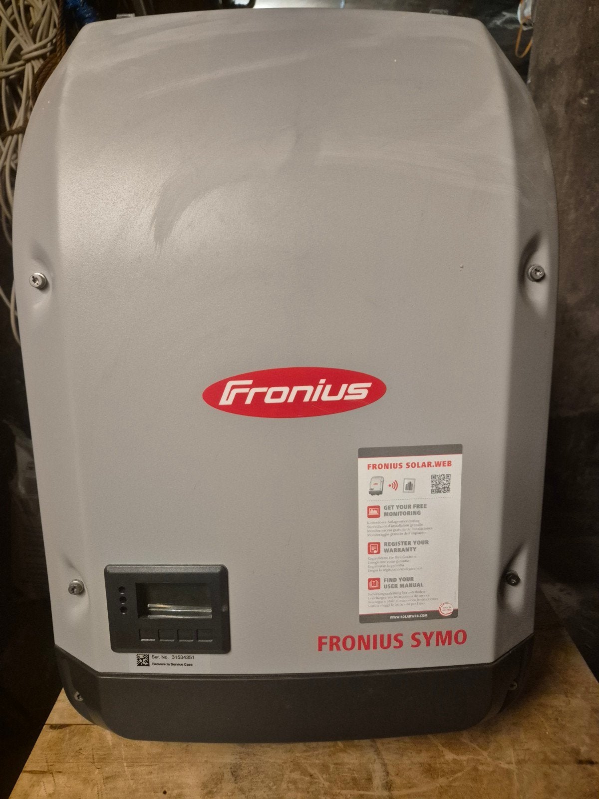 Fronius Symo 3.7-3-M omvormer voor zonnepanelen, Ophalen of Verzenden, Gebruikt, Compleet systeem, 200 wattpiek of meer