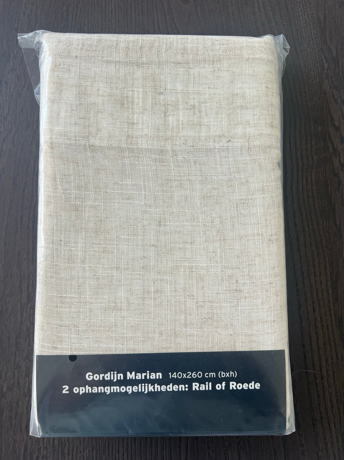 Gordijn Marian kwantum Linnenlook 140x260cm Nieuw (8 stuks), Huis en Inrichting, Stoffering | Gordijnen en Lamellen, Kwantum, Verzenden