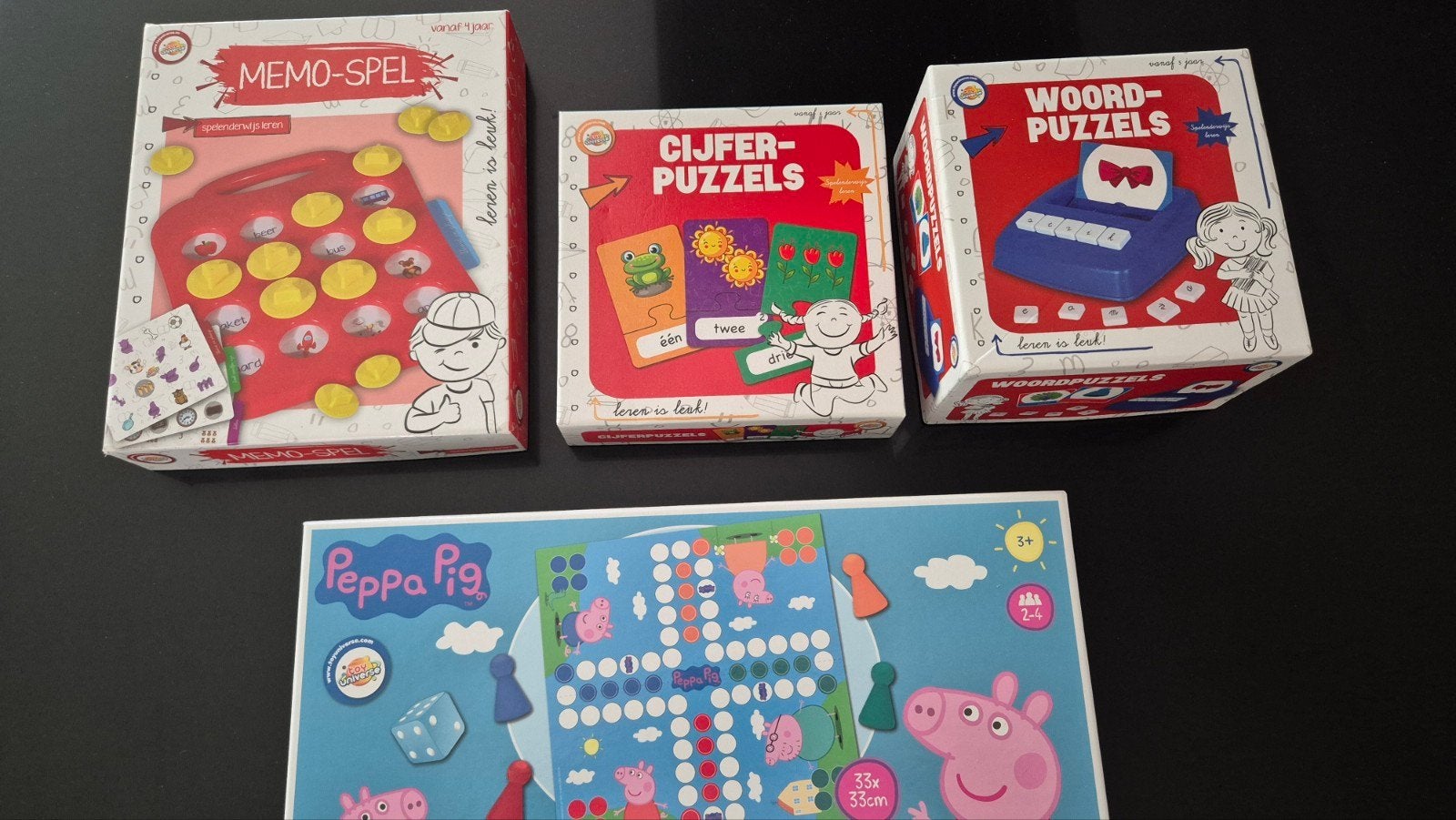 Peppa Pig Spel, Memo Spel, Cijfer- en Woordpuzzels, Ophalen, Gebruikt, Taal en Lezen