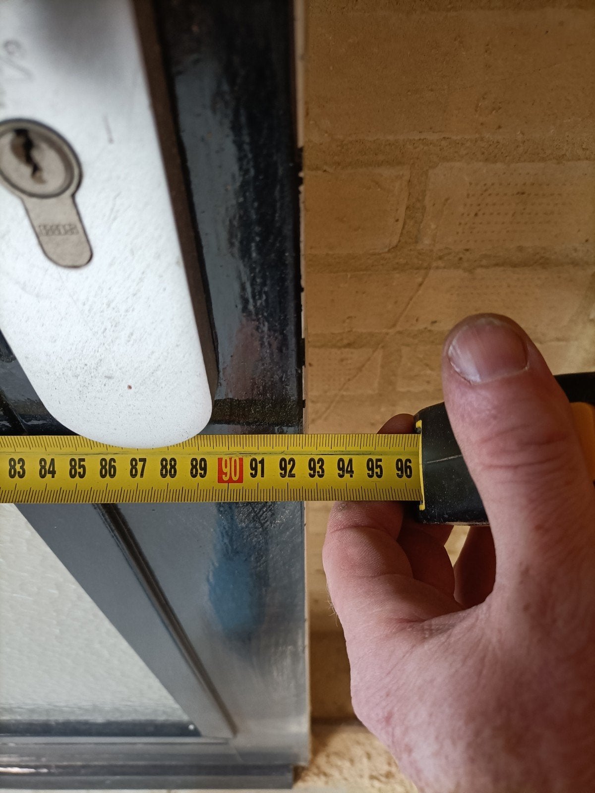 te koop hardhouten voordeur, Ophalen, Gebruikt, 80 tot 100 cm, Buitendeur