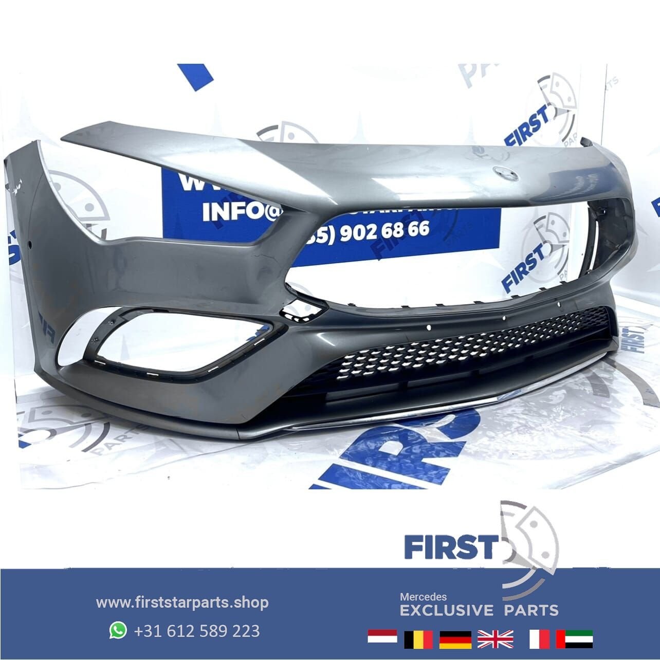 W118 BUMPER CLA AMG VOORBUMPER A1188853901 C118 ZWART WIT GR