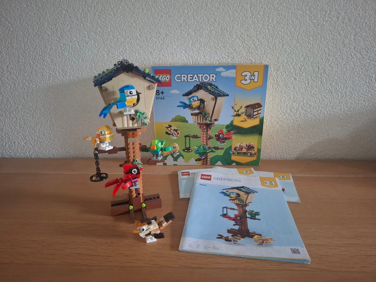 LEGO 31143  Vogels in Vogelhuisje, Lego, Inclusief instructies, Ophalen of Verzenden, Zo goed als nieuw