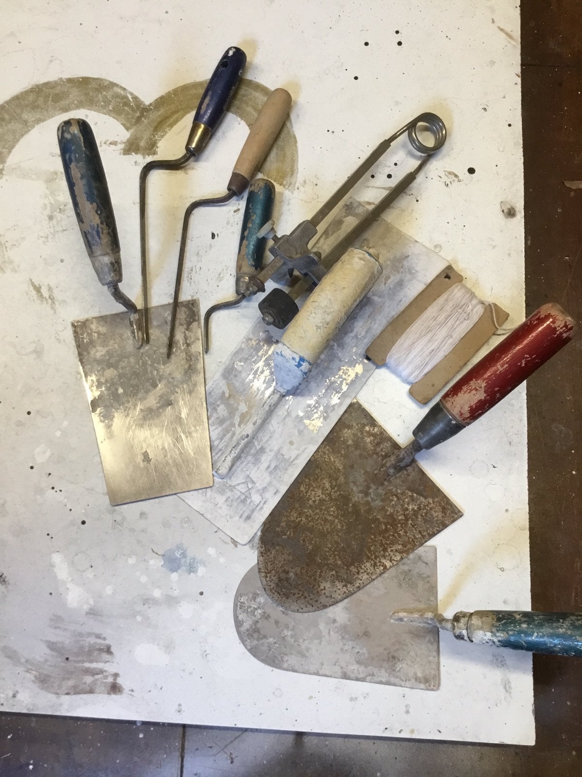 Verschillende metsel troffels, Ophalen, Gebruikt