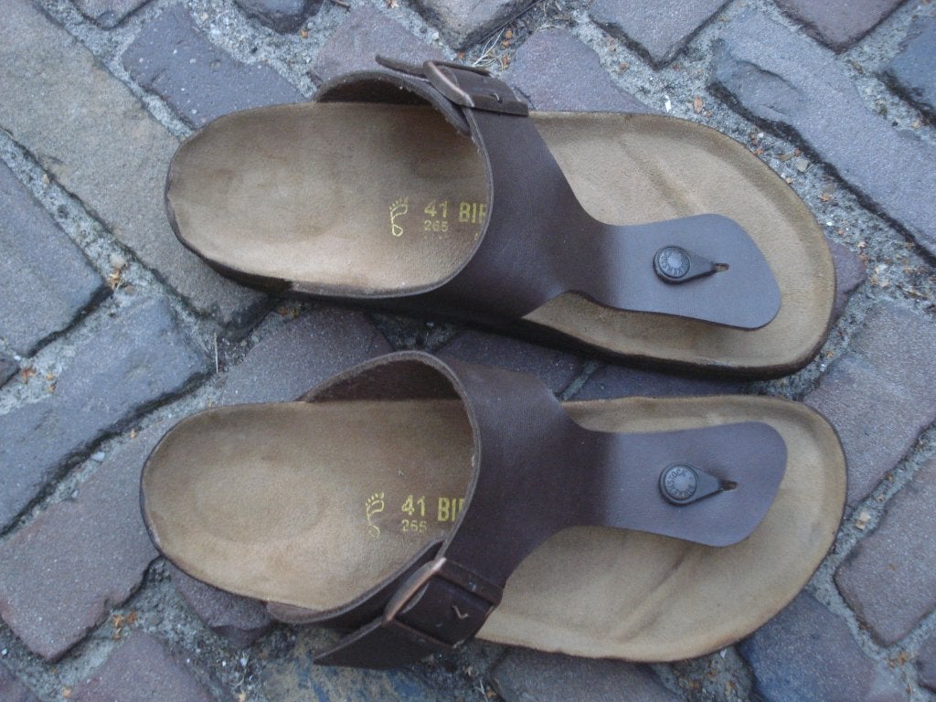 BIRKENSTOCK RAMSES BRUIN 41 NU GRATIS VERZENDING PER POST, Slippers, Bruin, Verzenden, Zo goed als nieuw