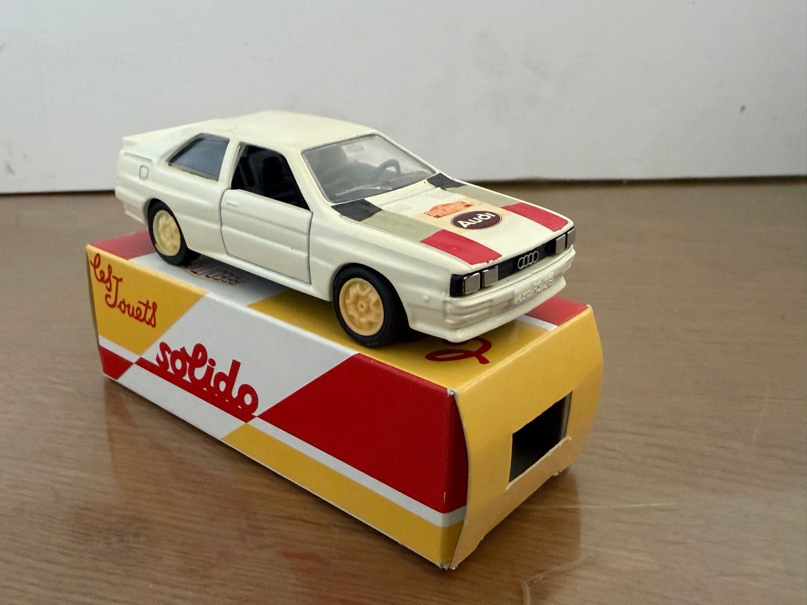 Solido Audi Quattro Rally modelauto - Zo goed als nieuw, Hobby en Vrije tijd, Ophalen of Verzenden, Zo goed als nieuw, Auto