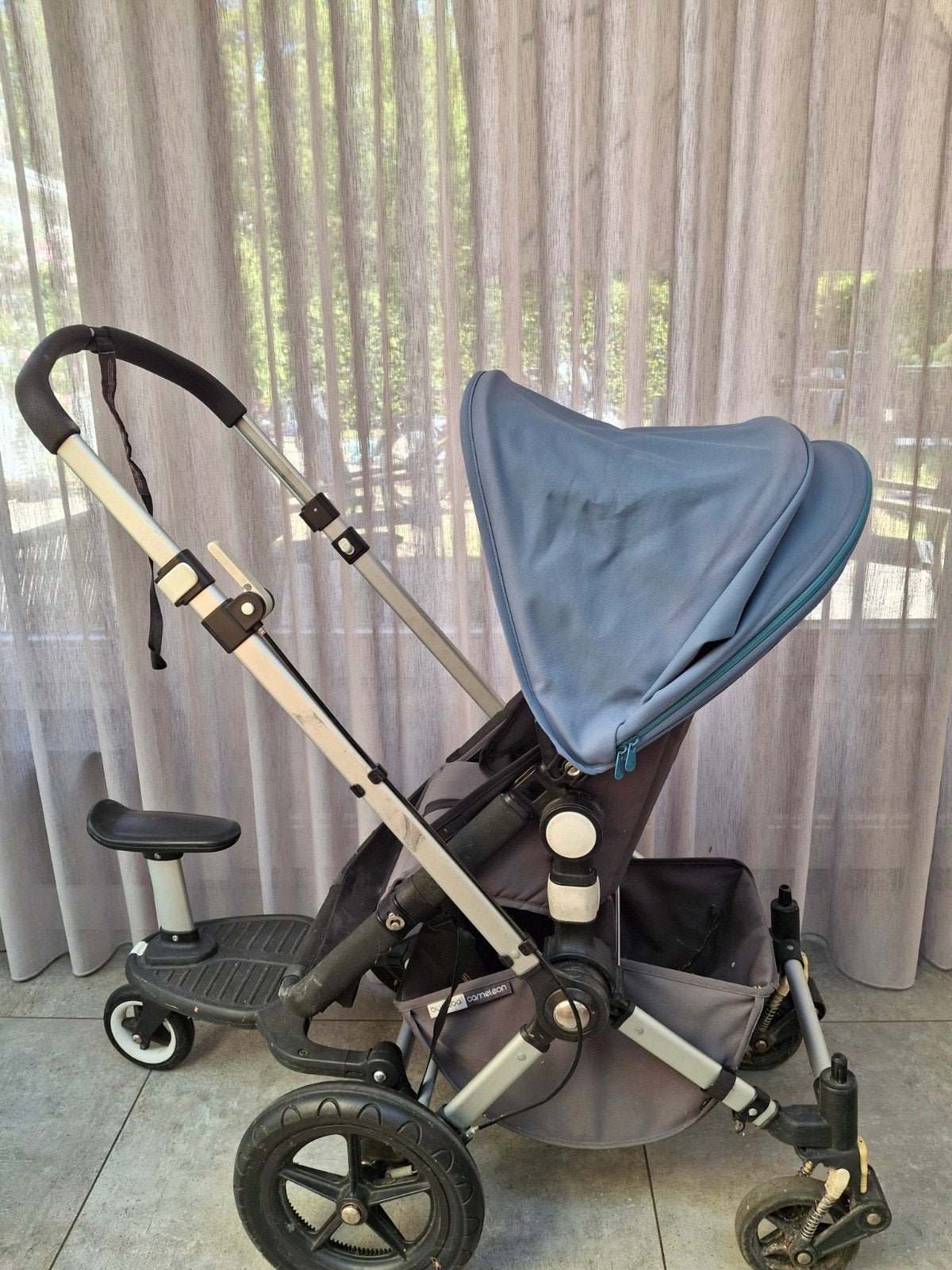 Bugaboo Cameleon3 Petrol + Zwart Compleet met Accessoires, Gebruikt, Luchtbanden, Bugaboo, Ophalen