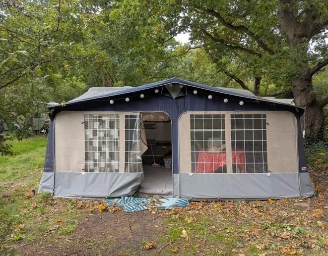 Stevige voortent voor caravan - ideaal voor seizoensplek, Caravans en Kamperen, Ophalen
