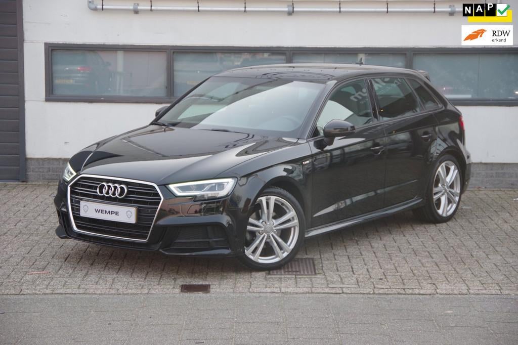 Audi A3 Sportback 1.0 TFSI Sport S Line Edition |NL auto| De, Gebruikt, Automatische klimaatregeling, Zwart, Origineel Nederlands