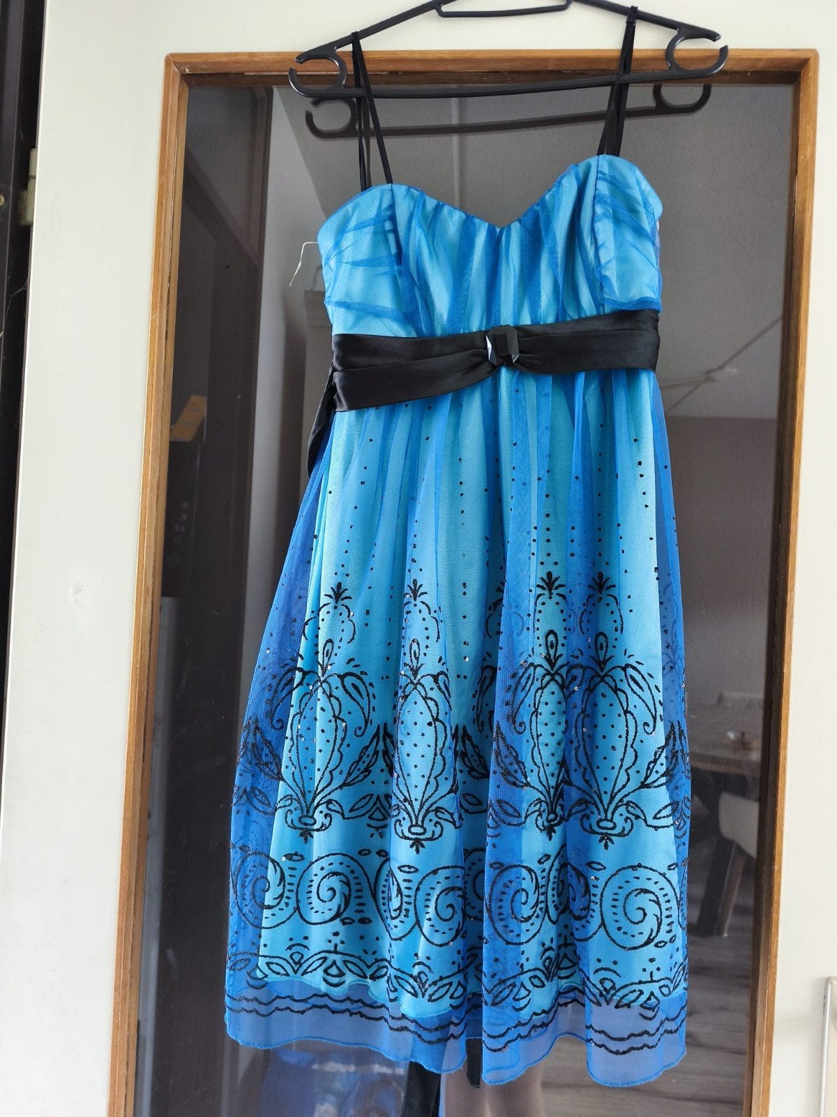 mooie blauwe jurk, Galajurk, Blauw, Zo goed als nieuw, Ophalen
