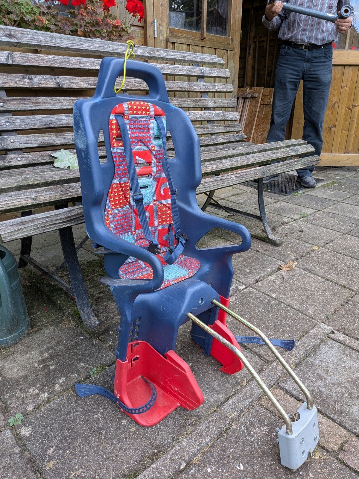 GRATIS kinderfietsstoeltje achterzitje., Fietsen en Brommers, Ophalen, Gebruikt