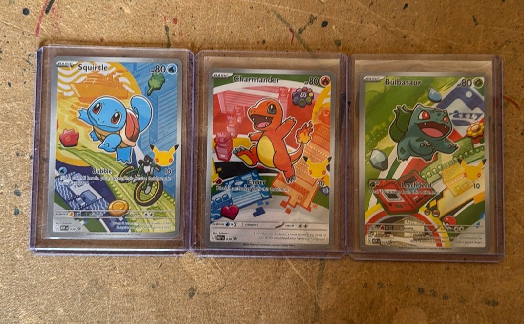 Pokemon first partners gen 1 charmander bulbasaur squirtle, Ophalen of Verzenden, Zo goed als nieuw