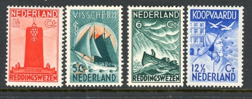 Zeemanszegels NVPH 257-260, ongebruikt, Postzegels en Munten, Ophalen of Verzenden, T/m 1940, Postfris