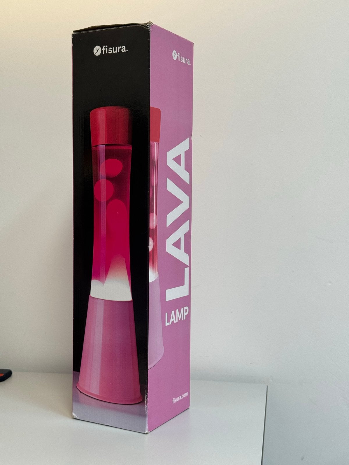 Roze lavalamp in perfecte staat met originele doos, Ophalen of Verzenden, Zo goed als nieuw, Roze, Vintage