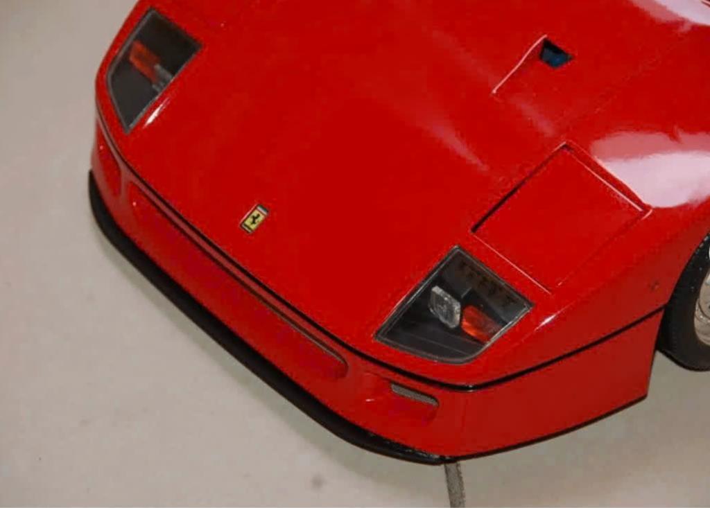 1:8 POCHER Ferrari F40 rosso corsa + vitrinekap TOP!! WRH, Ophalen, Zo goed als nieuw, 1:5 t/m 1:8, Auto