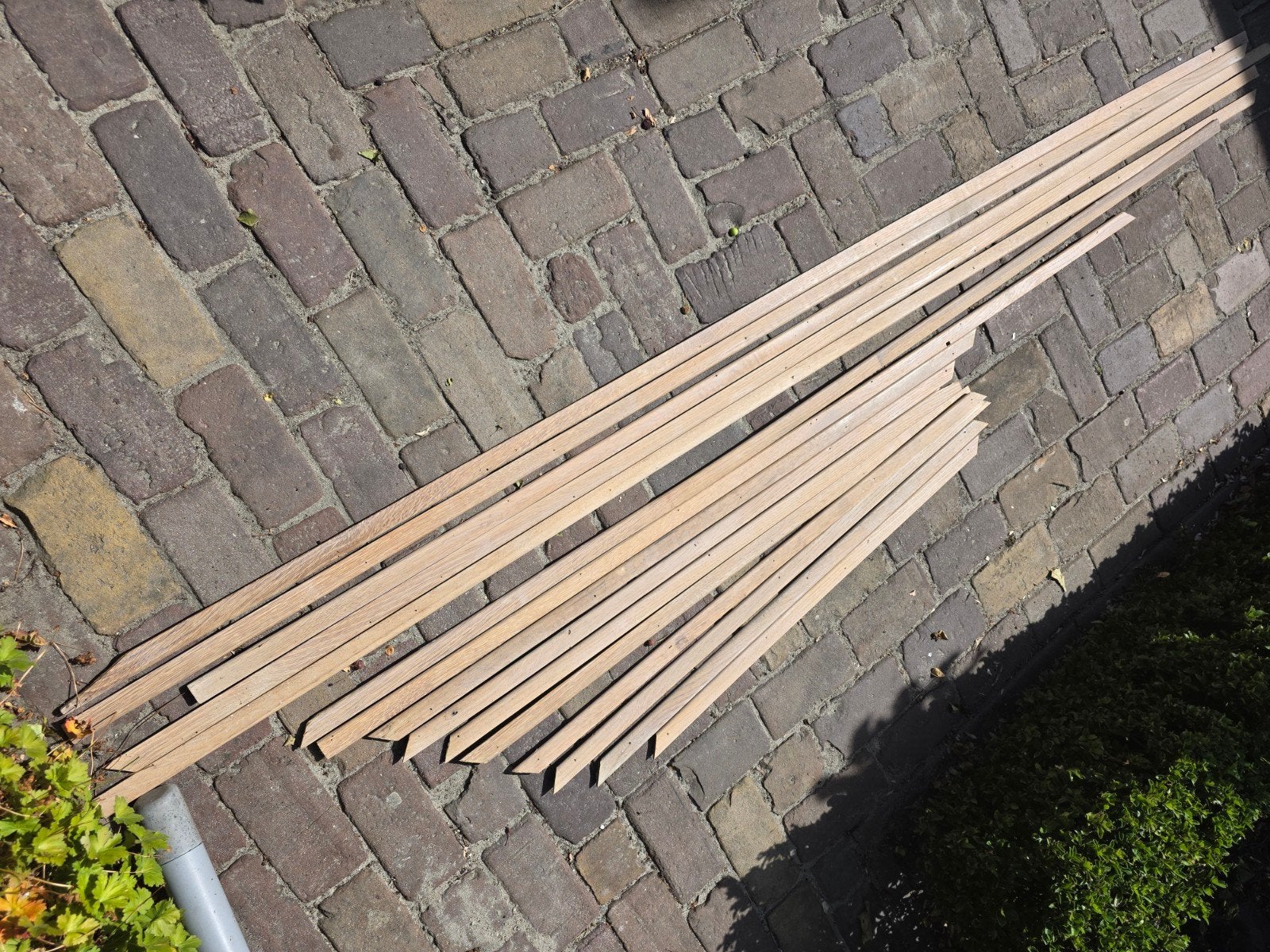 plm 25 m. platte plint, Ophalen, Gebruikt, Hout