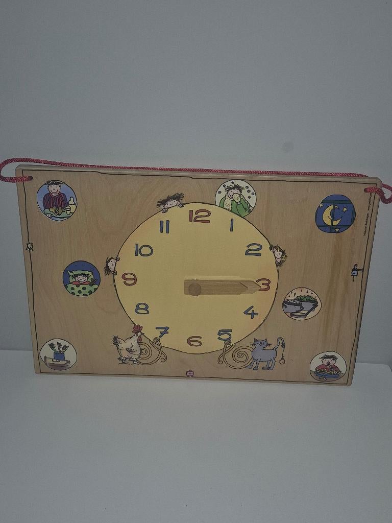 Houten klok janbibejan, Ophalen of Verzenden, Gebruikt, Overige typen