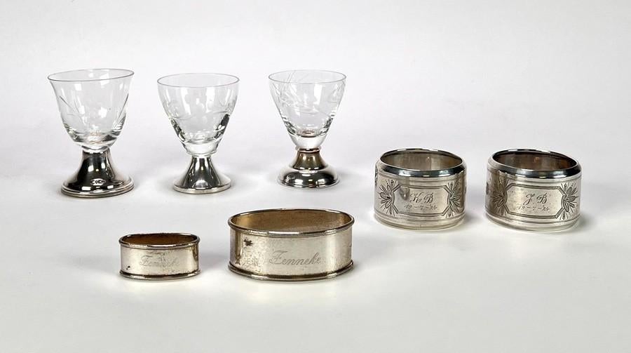 604. Art Deco tafelzilver, eerste helft 20e eeuw, Ophalen of Verzenden, Zilver