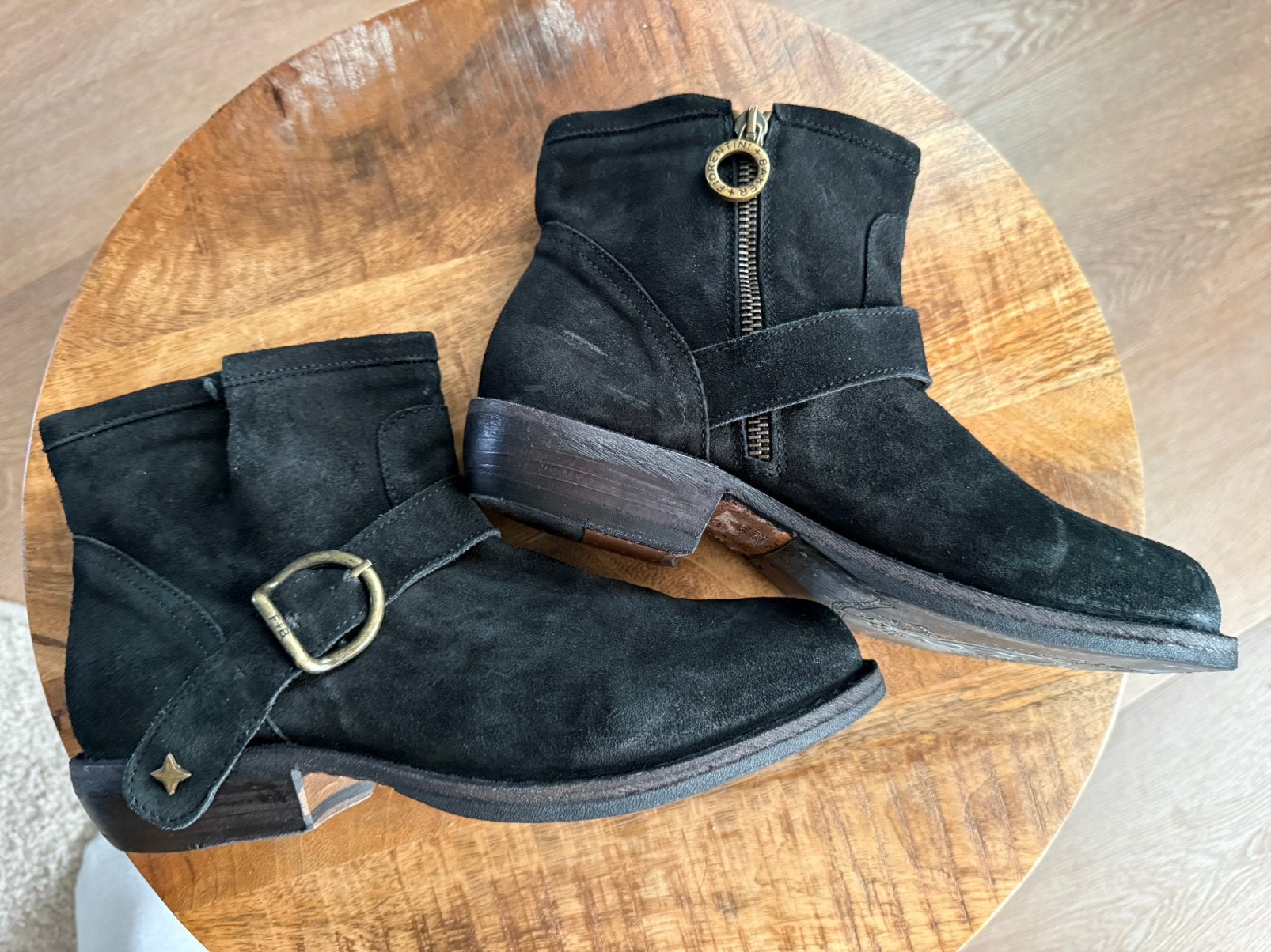 Fiorentini + Baker * suede lederen boots ( maat 37), Verzenden, Zwart, Lage of Enkellaarzen, Zo goed als nieuw