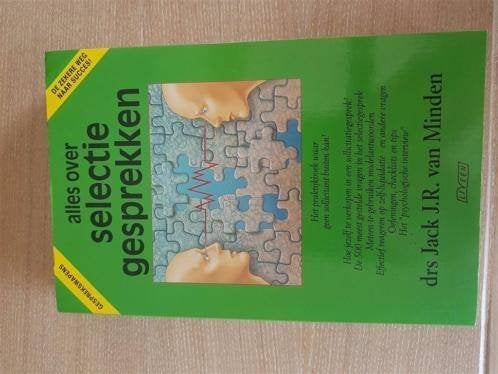 drs jack J.R van Minden - alles over selectie gesprekken kr8, Boeken, Ophalen of Verzenden, Zo goed als nieuw