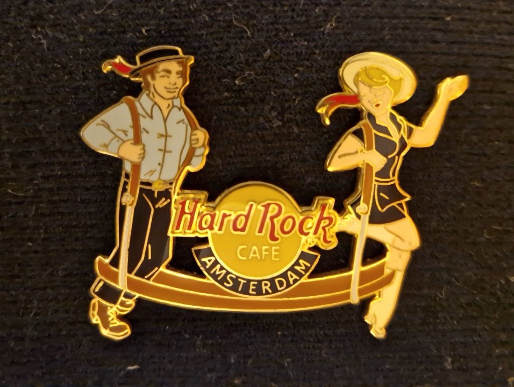 Hard rock cafe Amsterdam kaas dragers pin, Ophalen of Verzenden, Zo goed als nieuw, Overige typen