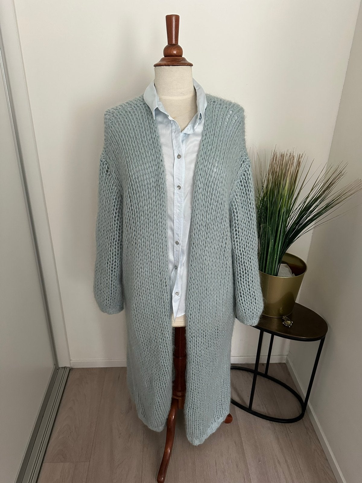 JcSophie (purdey)lang vest mohair maat M lichtblauw, Ophalen of Verzenden, Nieuw, Maat 42/44 (L), Blauw