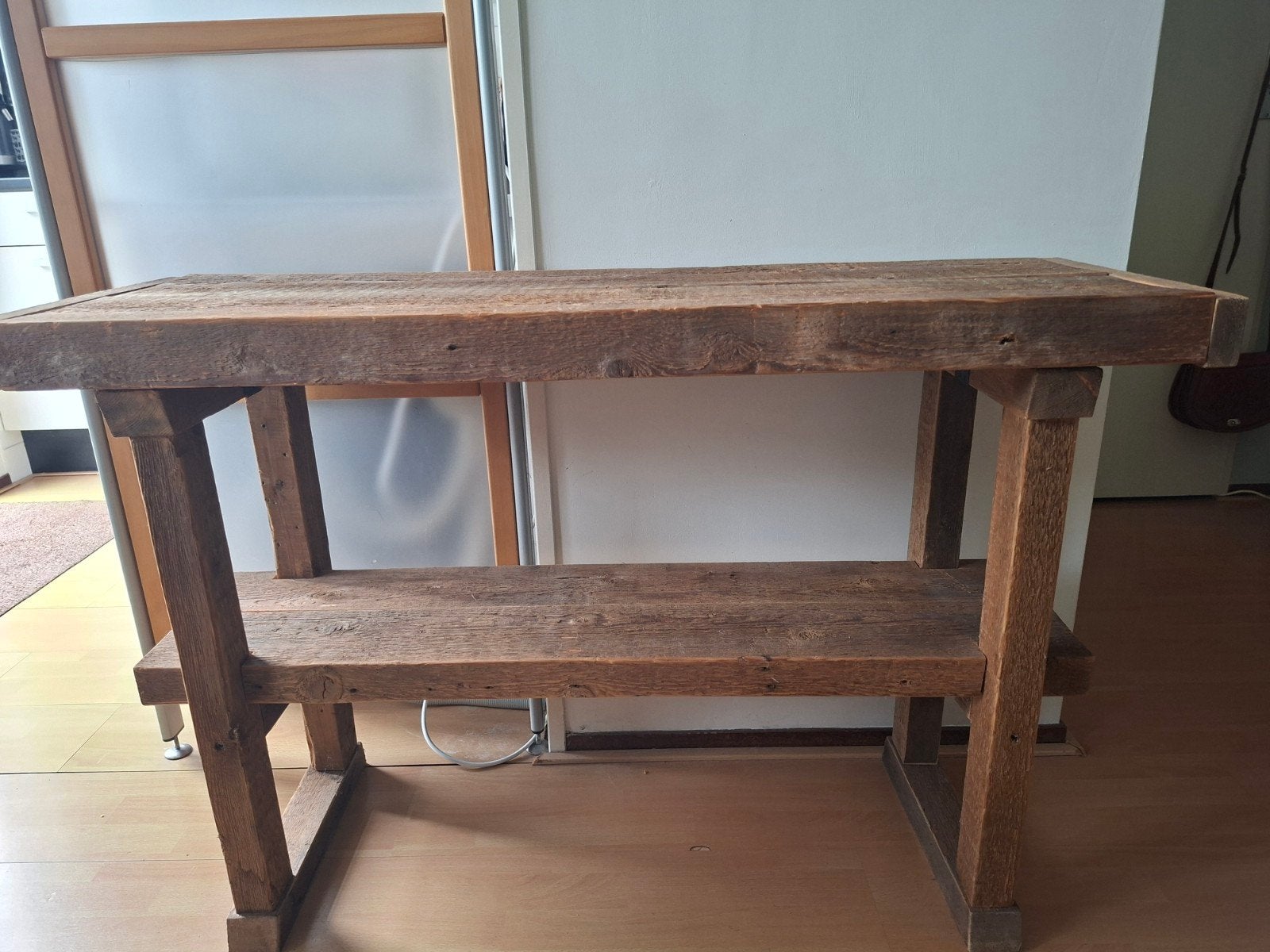 Sidetable van hout, 1,15 x 38,5 x 75, Ophalen, 25 tot 50 cm, Rechthoekig, 100 tot 150 cm