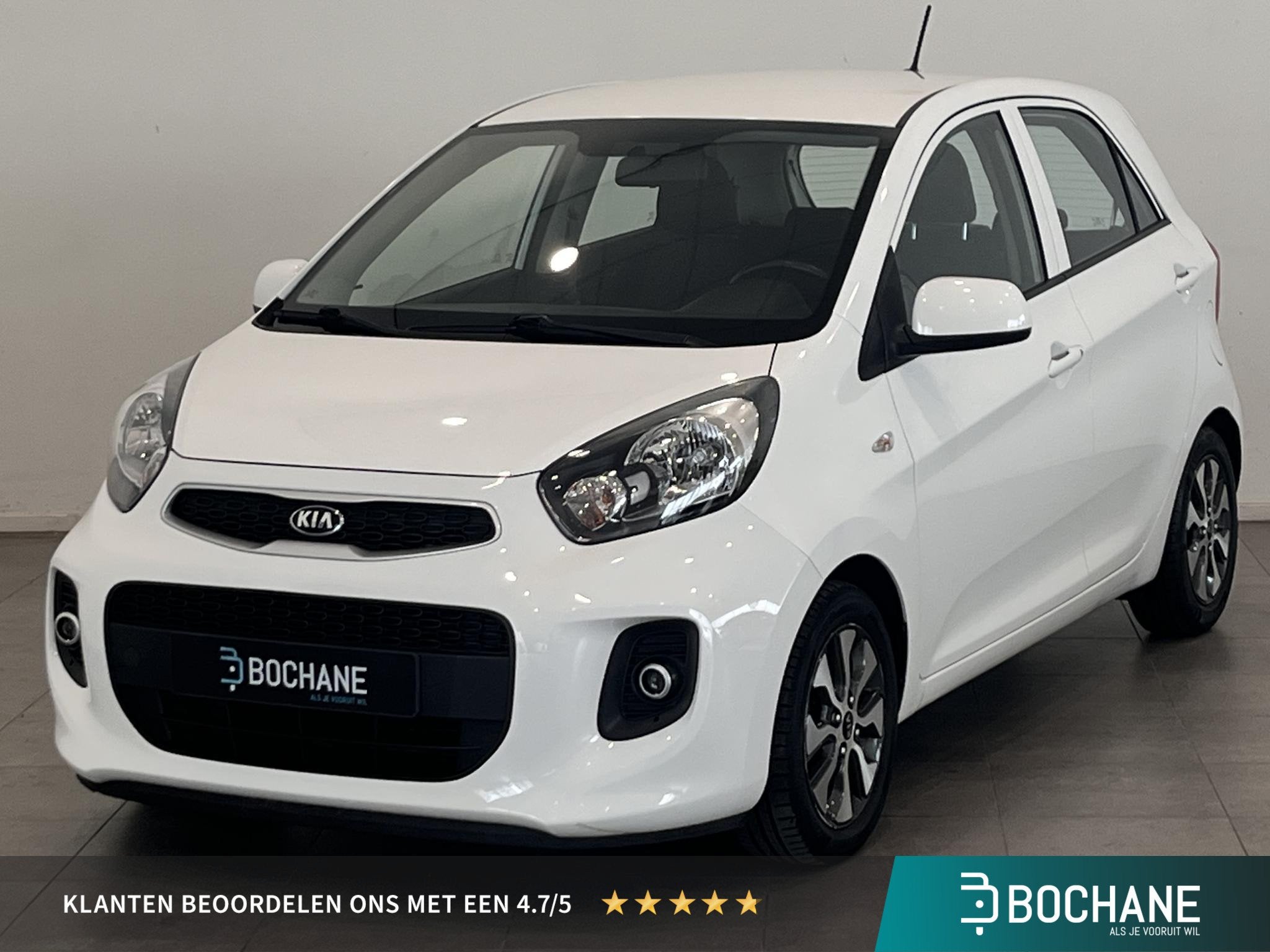 Kia Picanto 1.0 CVVT EconomyPlusLine | Trekhaak | Navigatie, Voorwielaandrijving, Stof, Gebruikt, Met garantie (alle)
