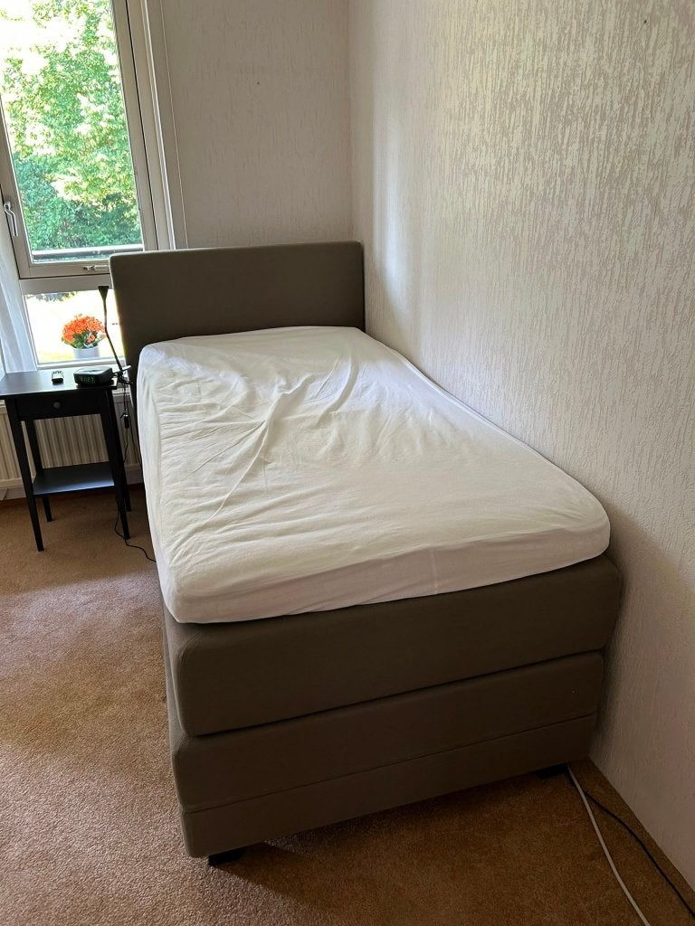 Swiss Sense Elektrisch Verstelbaar Bed 100x200 Donkerbruin, Ophalen, 100 cm, Eenpersoons, Bruin