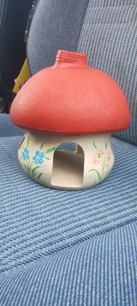 Vintage Schleich paddenstoelhuisje smurfen, Verzamelen, Ophalen of Verzenden, Zo goed als nieuw