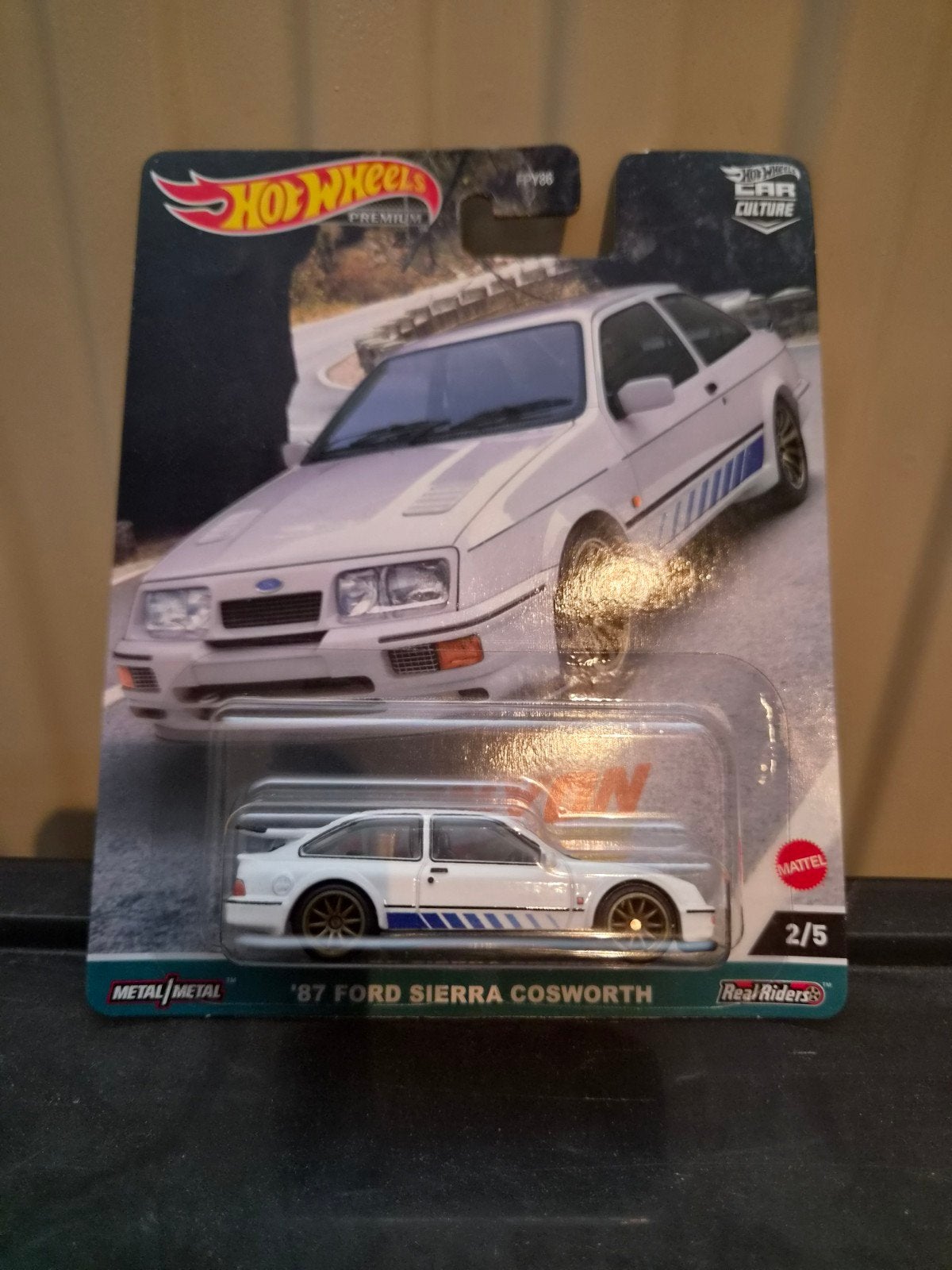 Hot Wheels '87 Ford Sierra Cosworth, Hobby en Vrije tijd, Modelauto's | Overige schalen, Ophalen of Verzenden, Nieuw, Auto