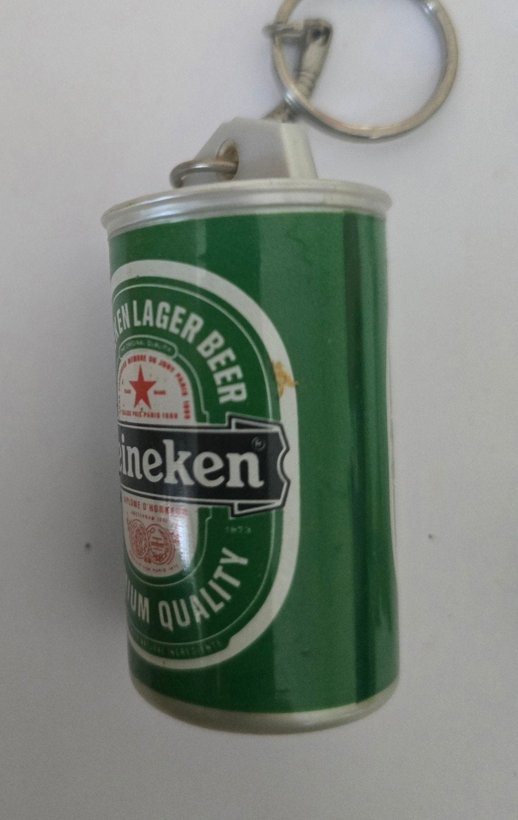Sleutelhanger Heineken blikje - 5 cm hoog, Ophalen of Verzenden