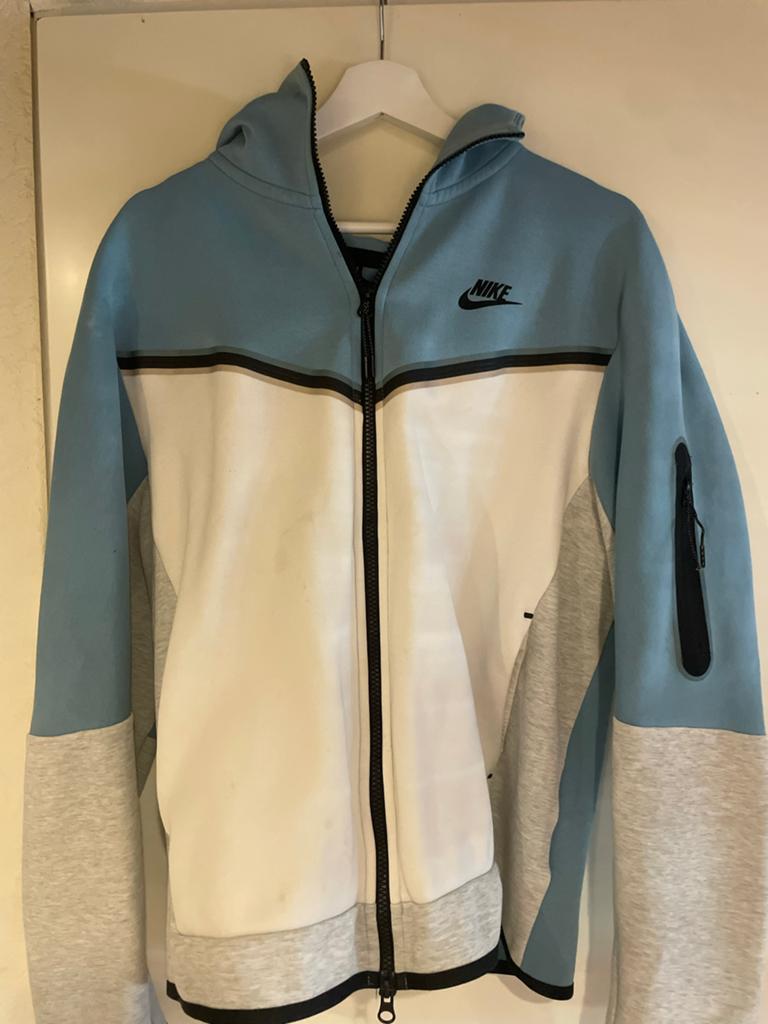 Nike tech vest blauw/wit maat m, Ophalen of Verzenden, Zo goed als nieuw, Maat 48/50 (M), Blauw