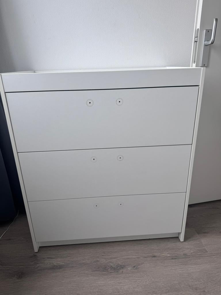 Commode wit zonder handgrepen, 50 tot 70 cm, Ophalen of Verzenden, 90 tot 105 cm, 100 cm of meer