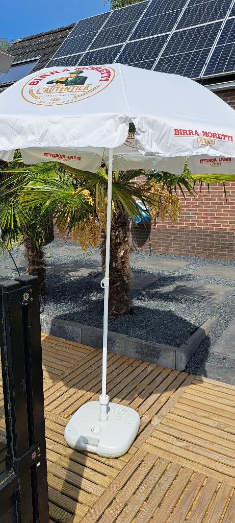 Birra Moretti parasol 3 stuks 1.70  mtr doorsnede, Verzamelen, Biermerken, Ophalen of Verzenden, Zo goed als nieuw, Overige typen